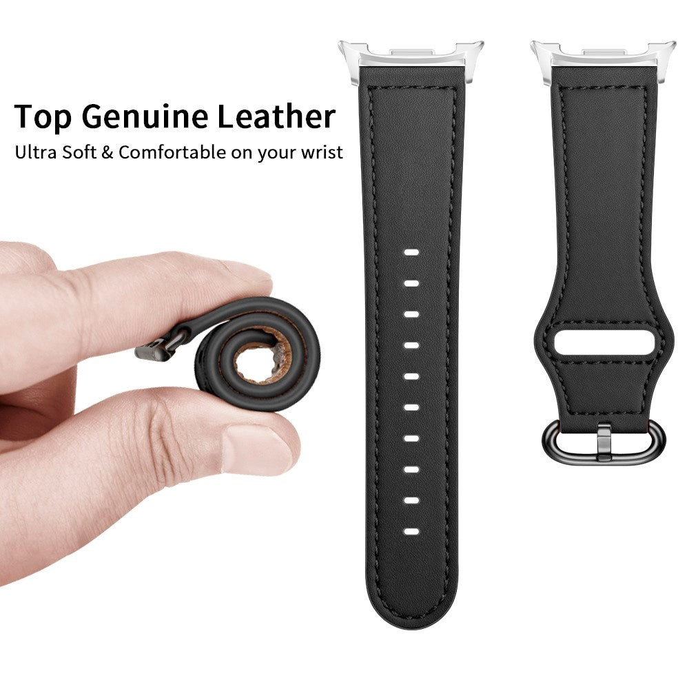 Samsung Galaxy Watch 8 / 8 Classic (40 / 44 / 46mm) Kunstlæder Rem - Sort