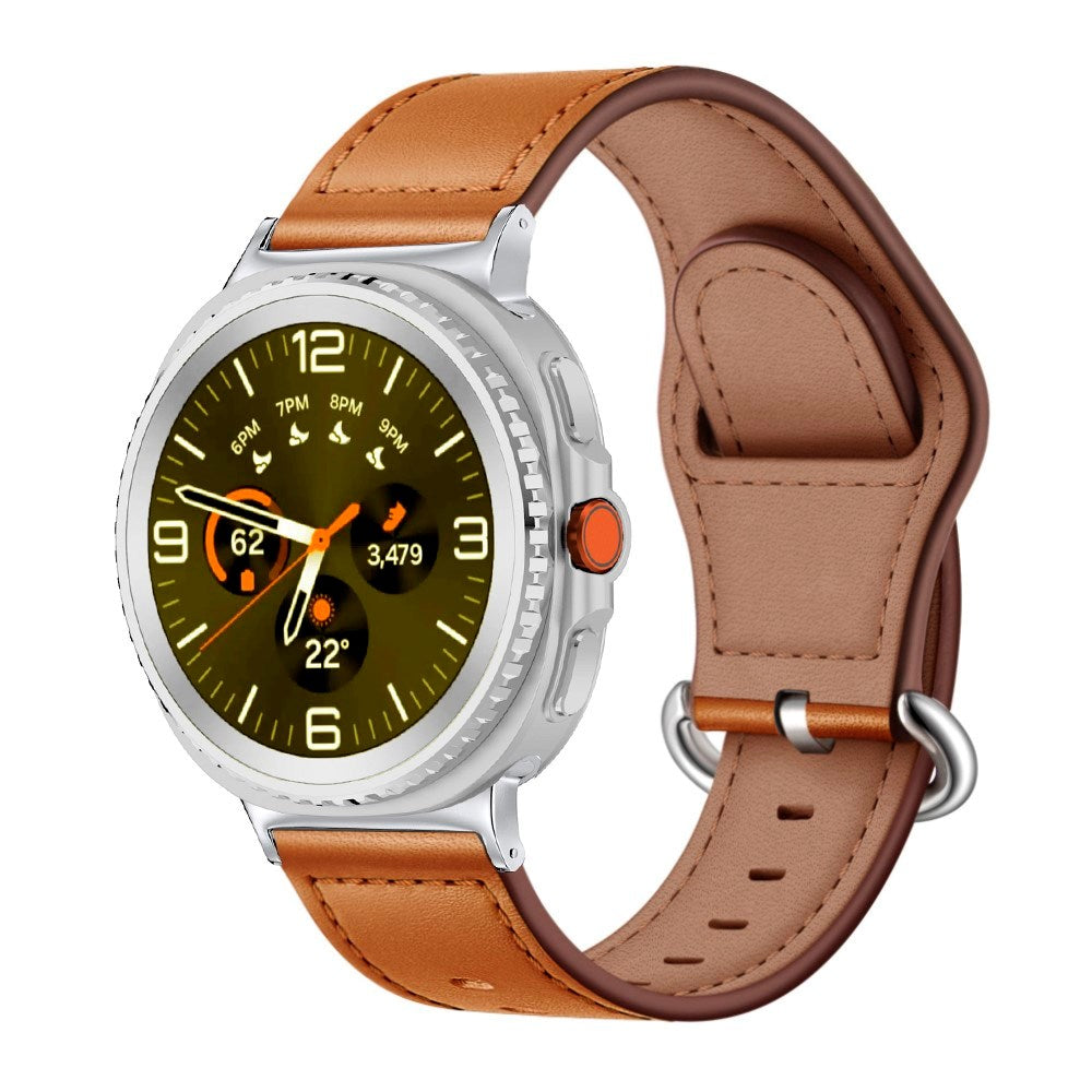 Samsung Galaxy Watch 8 / 8 Classic (40 / 44 / 46mm) Kunstlæder Rem - Brun