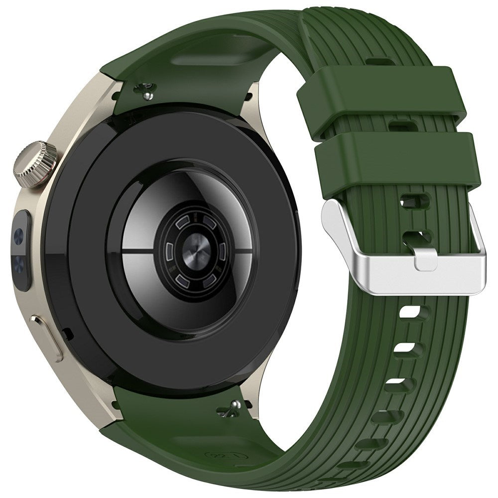 Huawei Watch 5 (42mm) EIDERWOOD Silikone Rem - Grøn