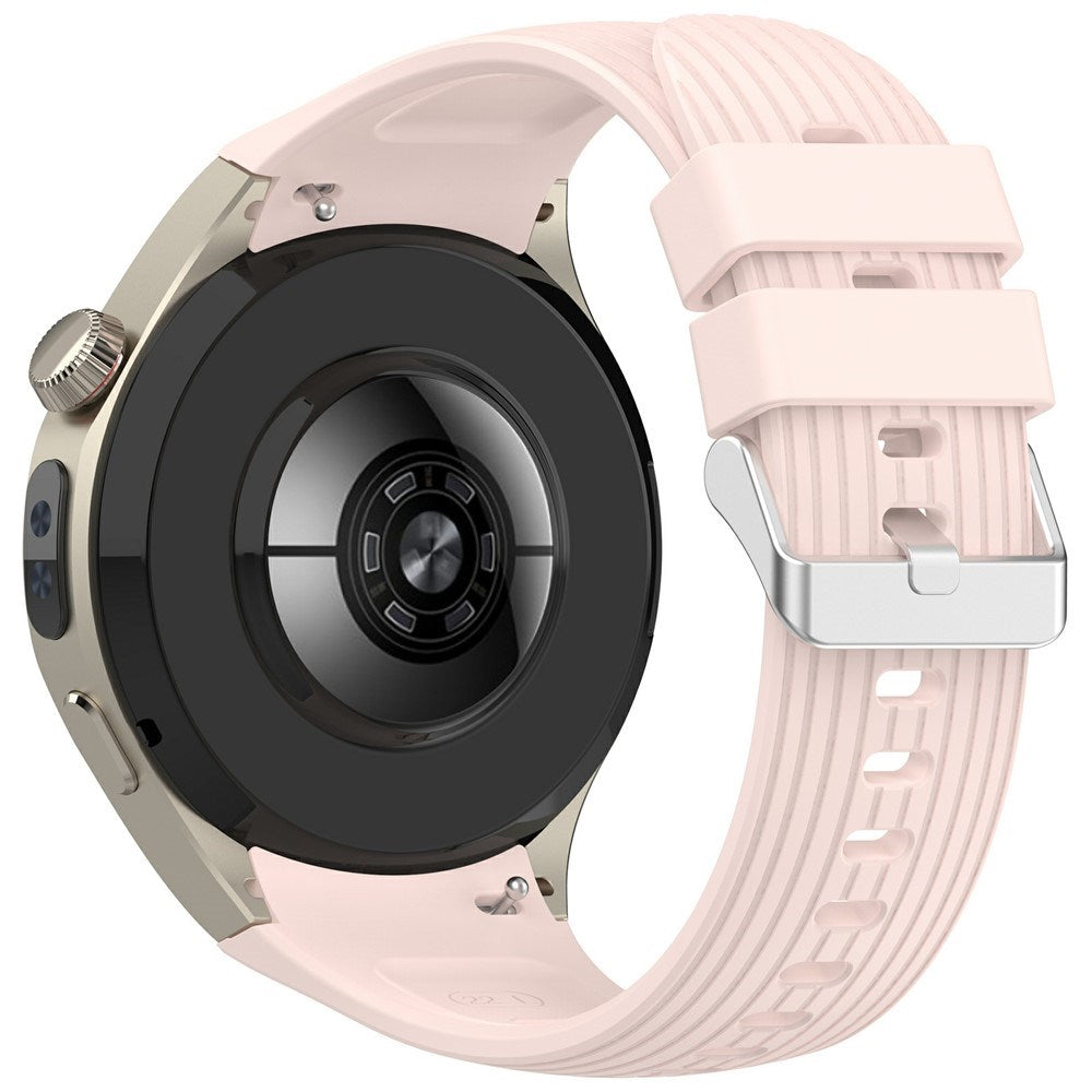 Huawei Watch 5 (42mm) EIDERWOOD Silikone Rem - Lyserød