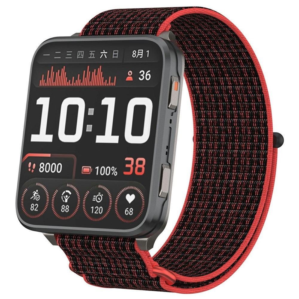 Garmin Venu X1 EIDERWOOD Nylon Rem - Rød / Sort