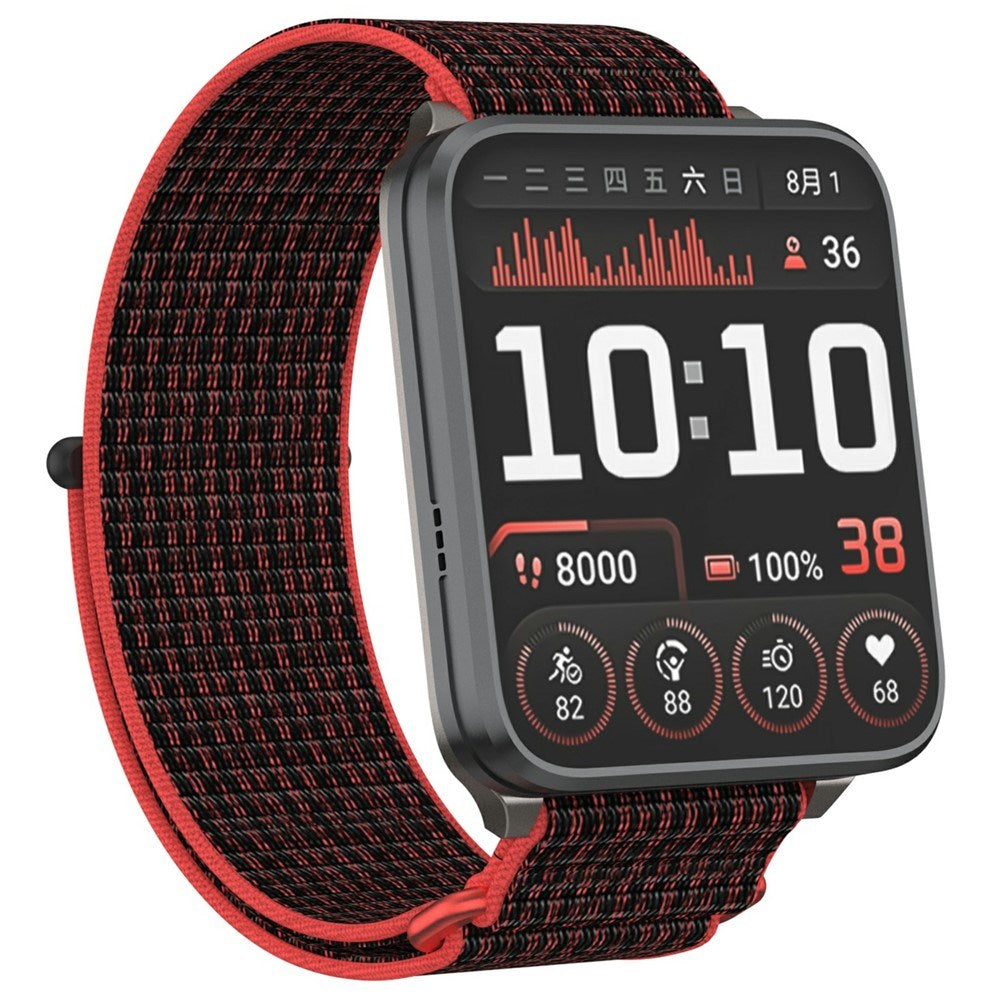Garmin Venu X1 EIDERWOOD Nylon Rem - Rød / Sort