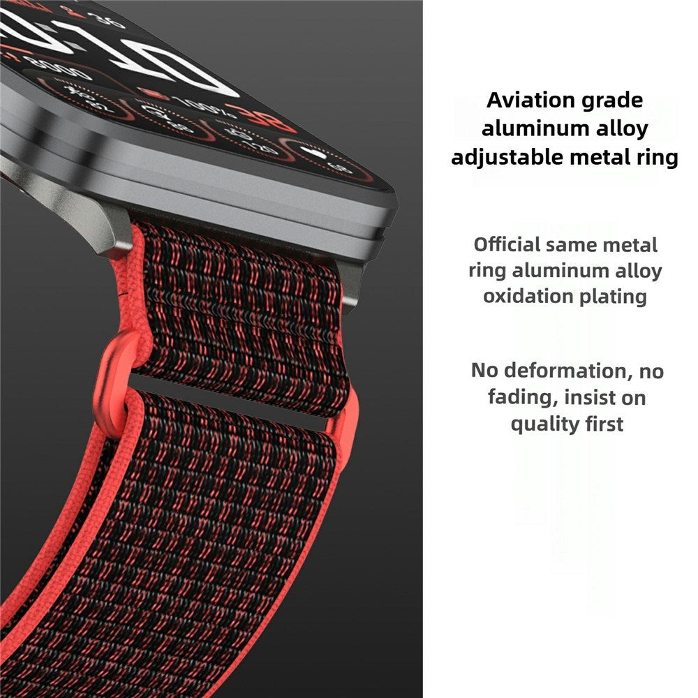 Garmin Venu X1 EIDERWOOD Nylon Rem - Rød / Sort