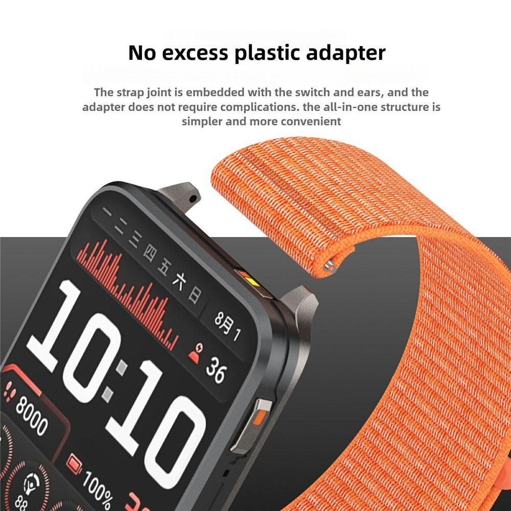Garmin Venu X1 EIDERWOOD Nylon Rem - Grå