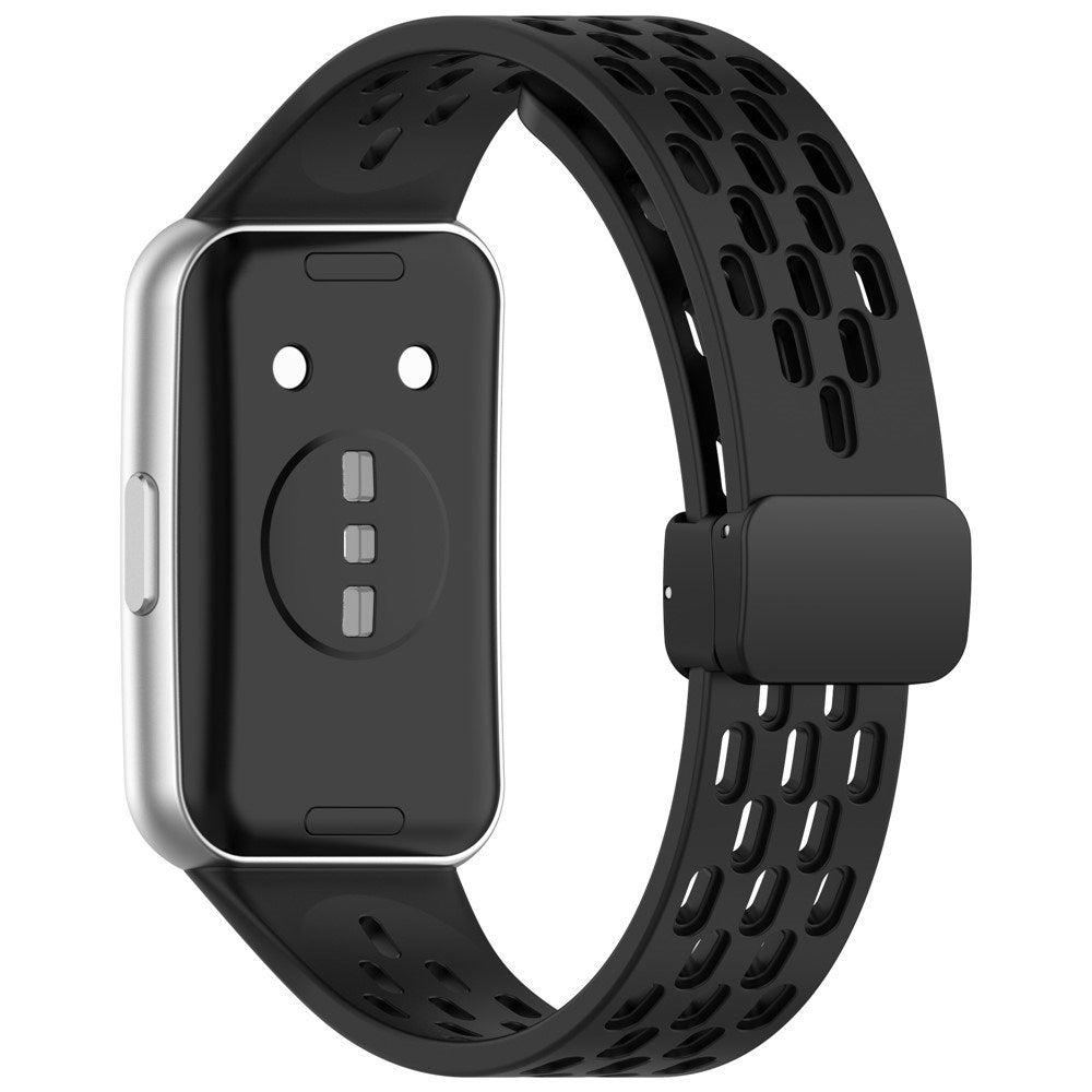 Huawei Band 11 / 11 Pro EIDERWOOD Hullet Silikone Urrem - Sort