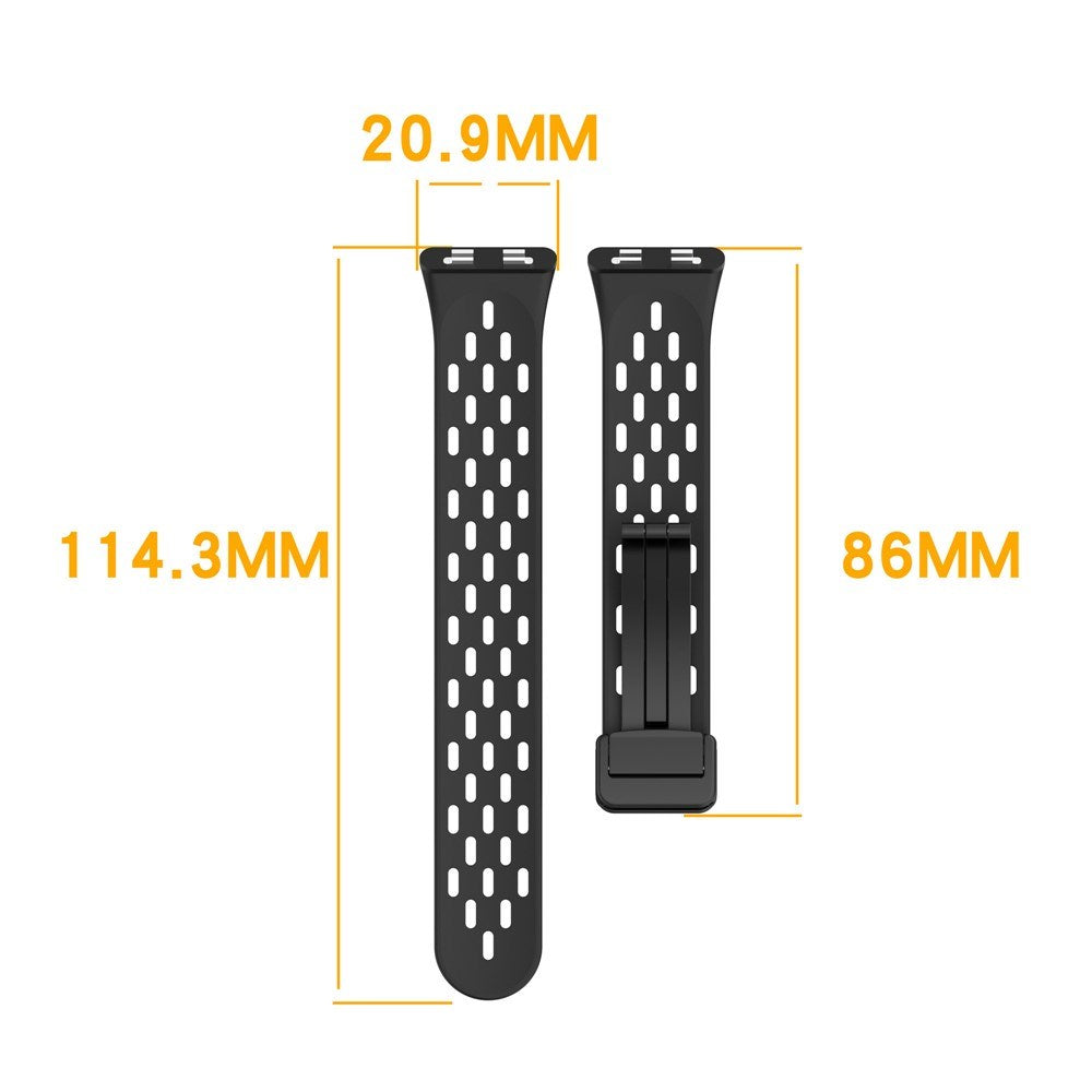 Huawei Band 11 / 11 Pro EIDERWOOD Hullet Silikone Urrem - Sort