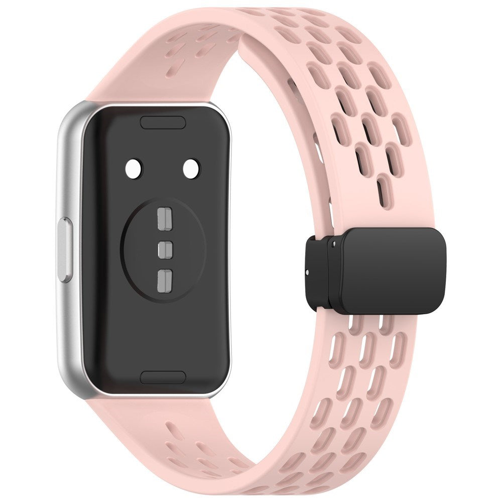 Huawei Band 11 / 11 Pro EIDERWOOD Hullet Silikone Urrem - Lyserød