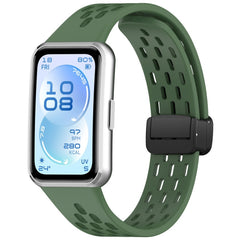 Huawei Band 11 / 11 Pro EIDERWOOD Hullet Silikone Urrem - Grøn