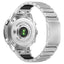 Universal Garmin 22mm QuickFit EIDERWOOD Titanium Rem m. Farvet Silikone - Sølv / Sort