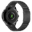 Universal Garmin 22mm QuickFit EIDERWOOD Titanium Rem m. Farvet Silikone - Sort