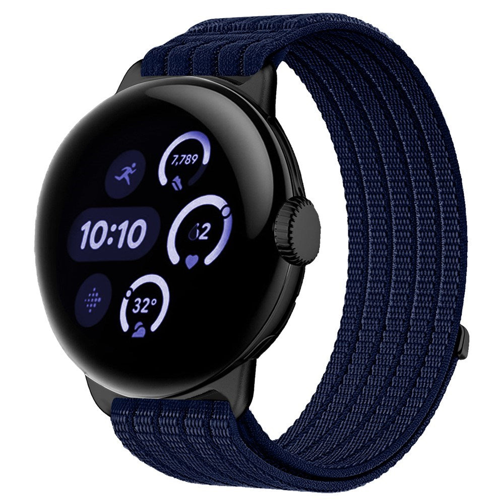 Google Pixel Watch 4 / 3 (45mm) EIDERWOOD Nylon Urrem - Mørkeblå