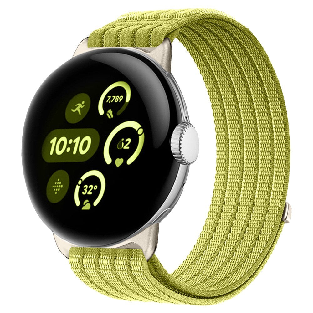 Google Pixel Watch 4 / 3 (45mm) EIDERWOOD Nylon Urrem - Grøn