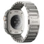 Apple Watch (42/44/SE/45/46/49mm) Aulumu C01 Titanium Rem - Sølv