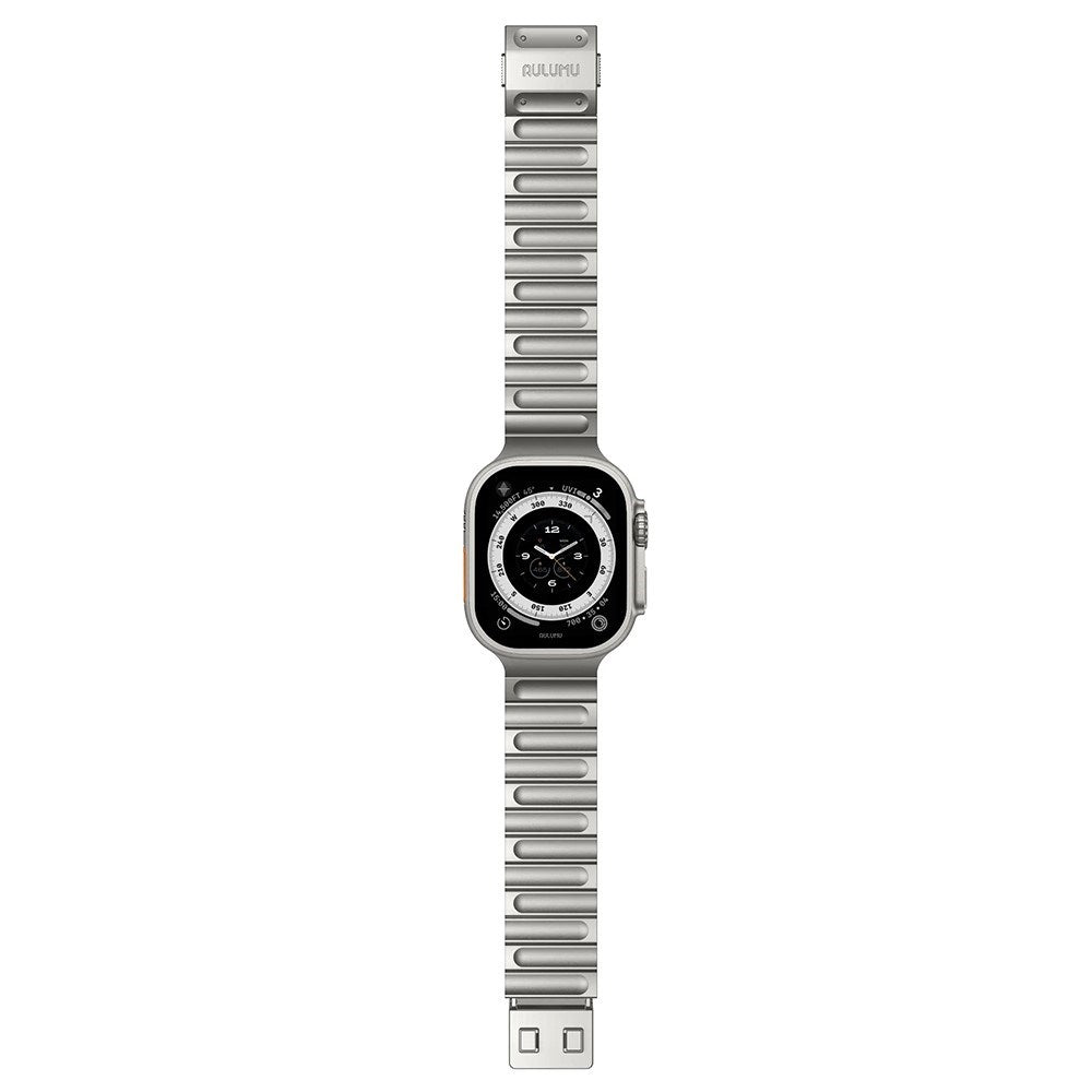 Apple Watch (42/44/SE/45/46/49mm) Aulumu C01 Titanium Rem - Sølv