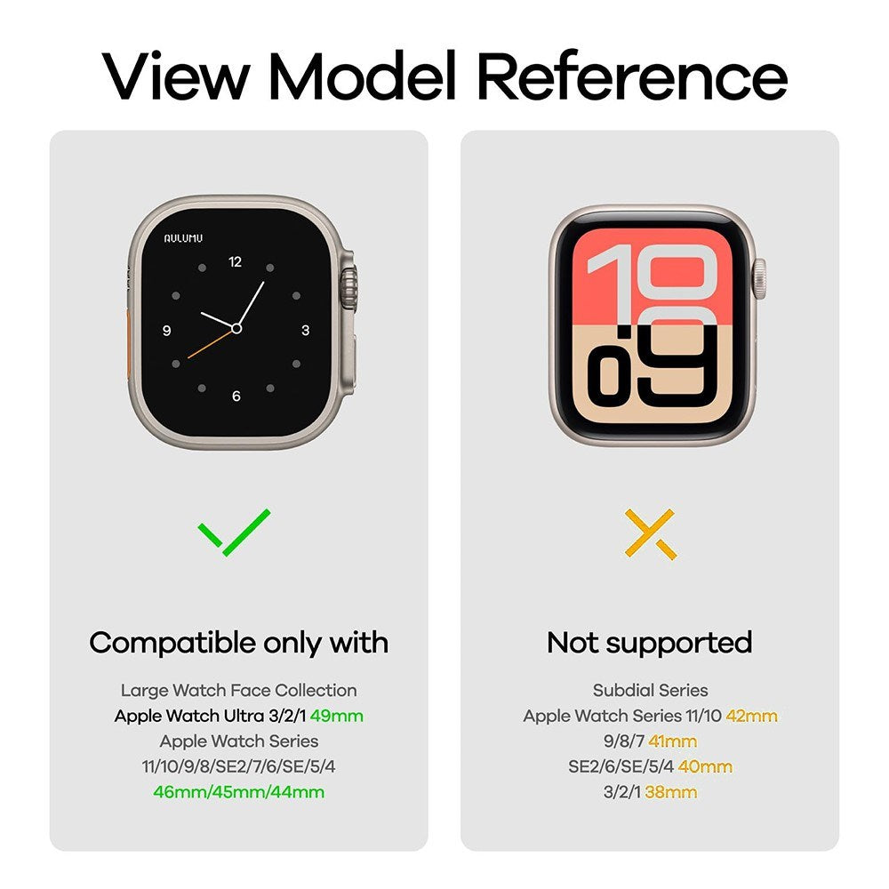 Apple Watch (42/44/SE/45/46/49mm) Aulumu C01 Titanium Rem - Sølv
