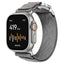 Apple Watch (42/44/SE/45/46/49mm) Aulumu C03 Nylon Rem - Sølv