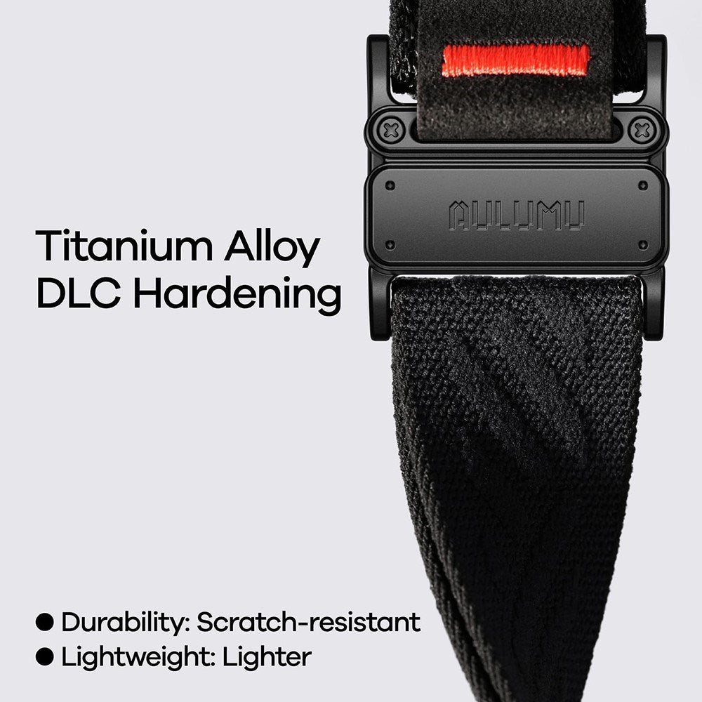 Apple Watch (42/44/SE/45/46/49mm) Aulumu C03 Nylon Rem - Sølv