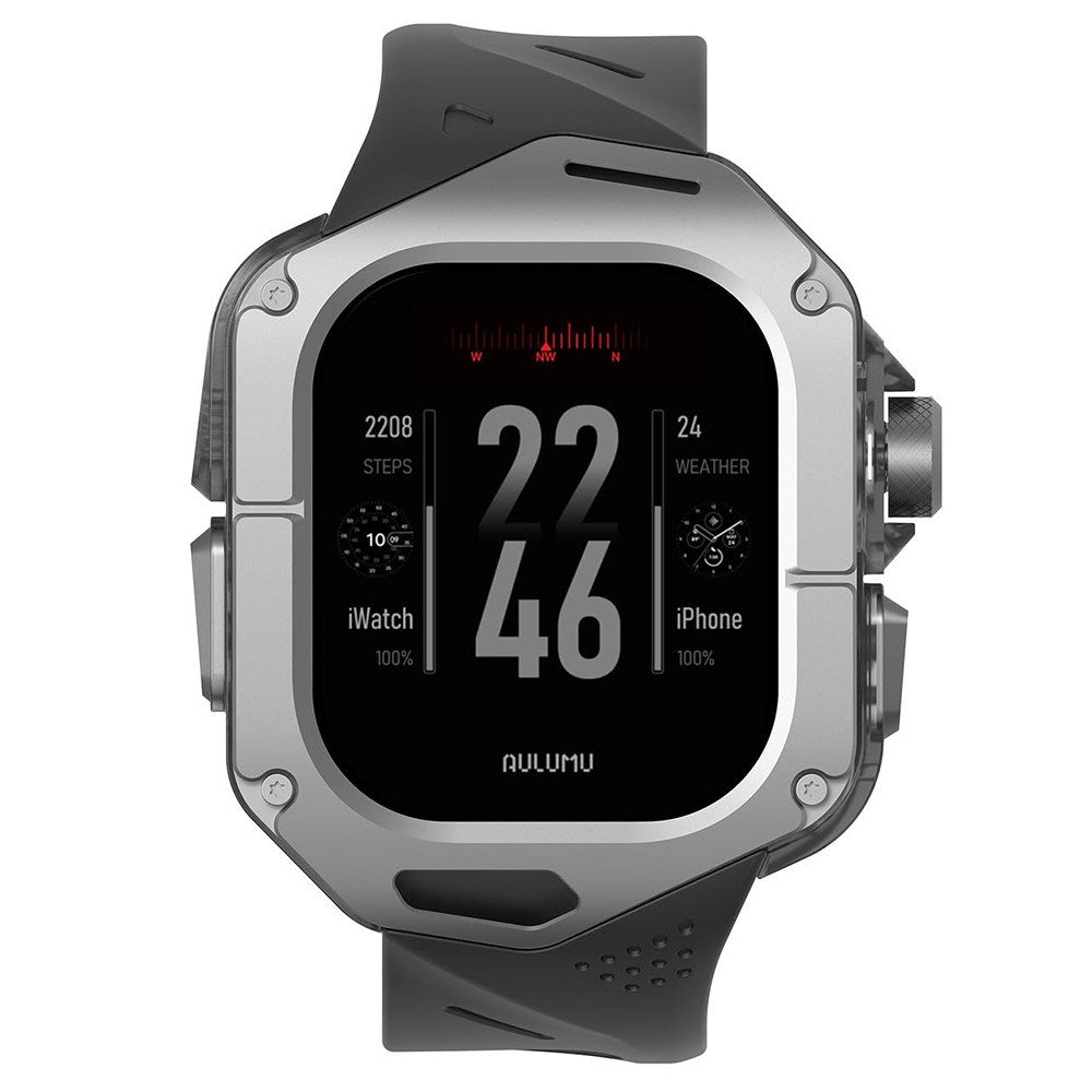 Apple Watch Ultra 4 / 3 / 2 / 1 (49mm) AULUMU Urrem m. Titanium - Sort