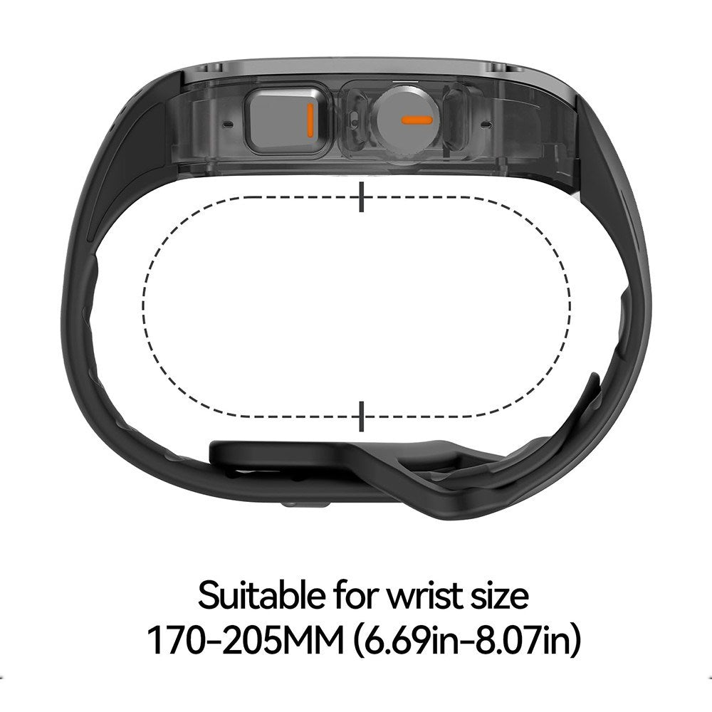 Apple Watch Ultra 4 / 3 / 2 / 1 (49mm) AULUMU Urrem m. Titanium - Sort