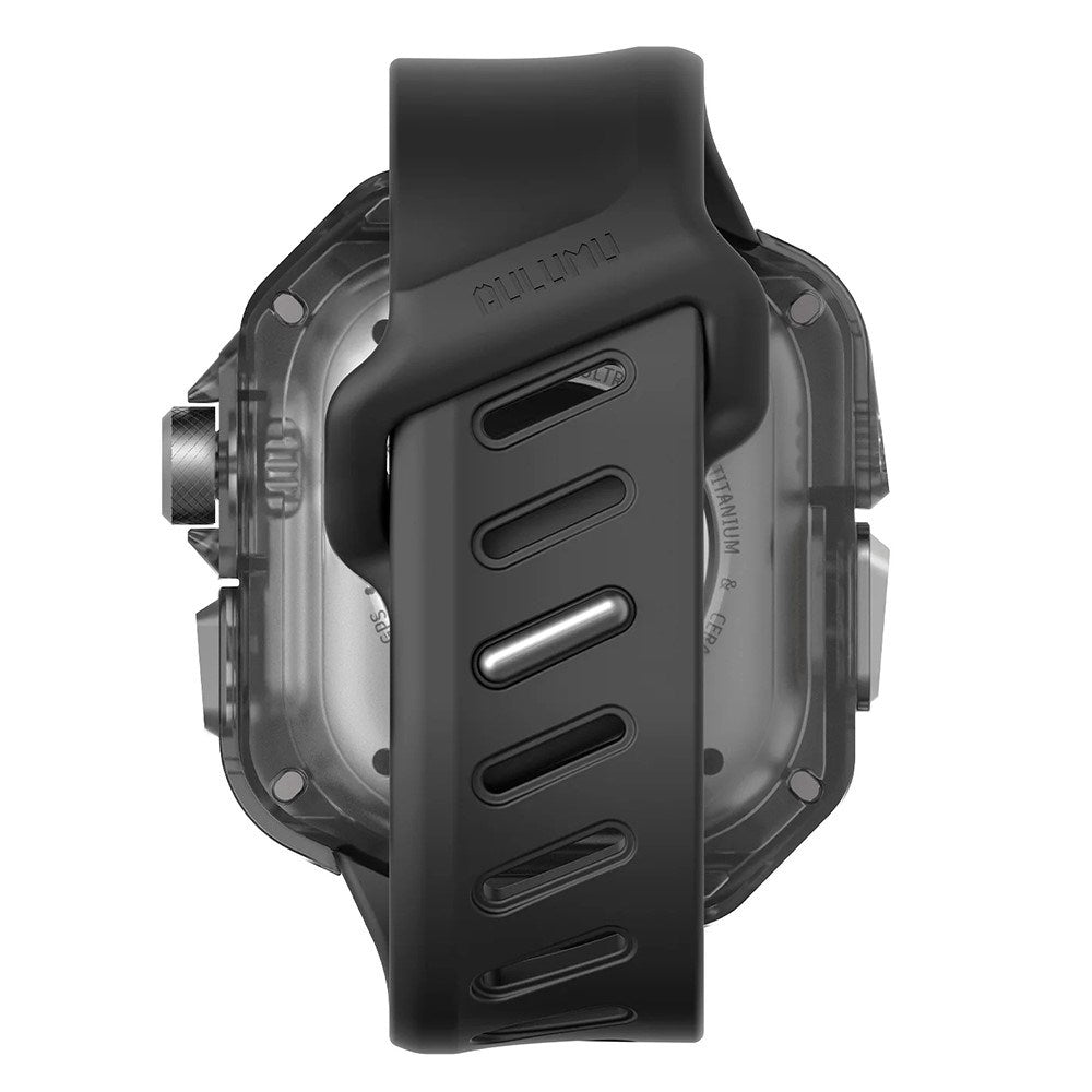 Apple Watch Ultra 4 / 3 / 2 / 1 (49mm) AULUMU Urrem m. Indbygget Plast Cover - Sort