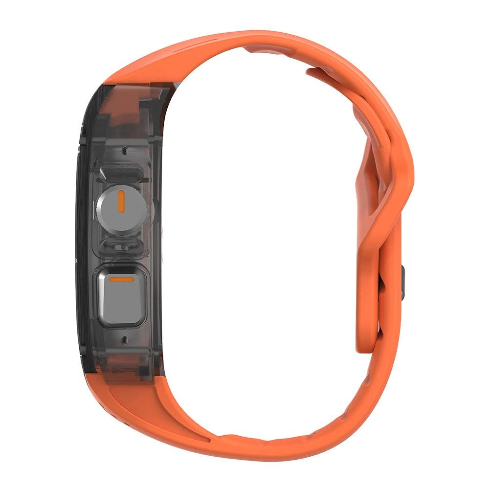Apple Watch Ultra 4 / 3 / 2 / 1 (49mm) AULUMU Urrem m. Indbygget Plast Cover - Orange