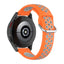 Universal Smartwatch To-Farvet Silikone Rem (20mm) - Orange / Grå