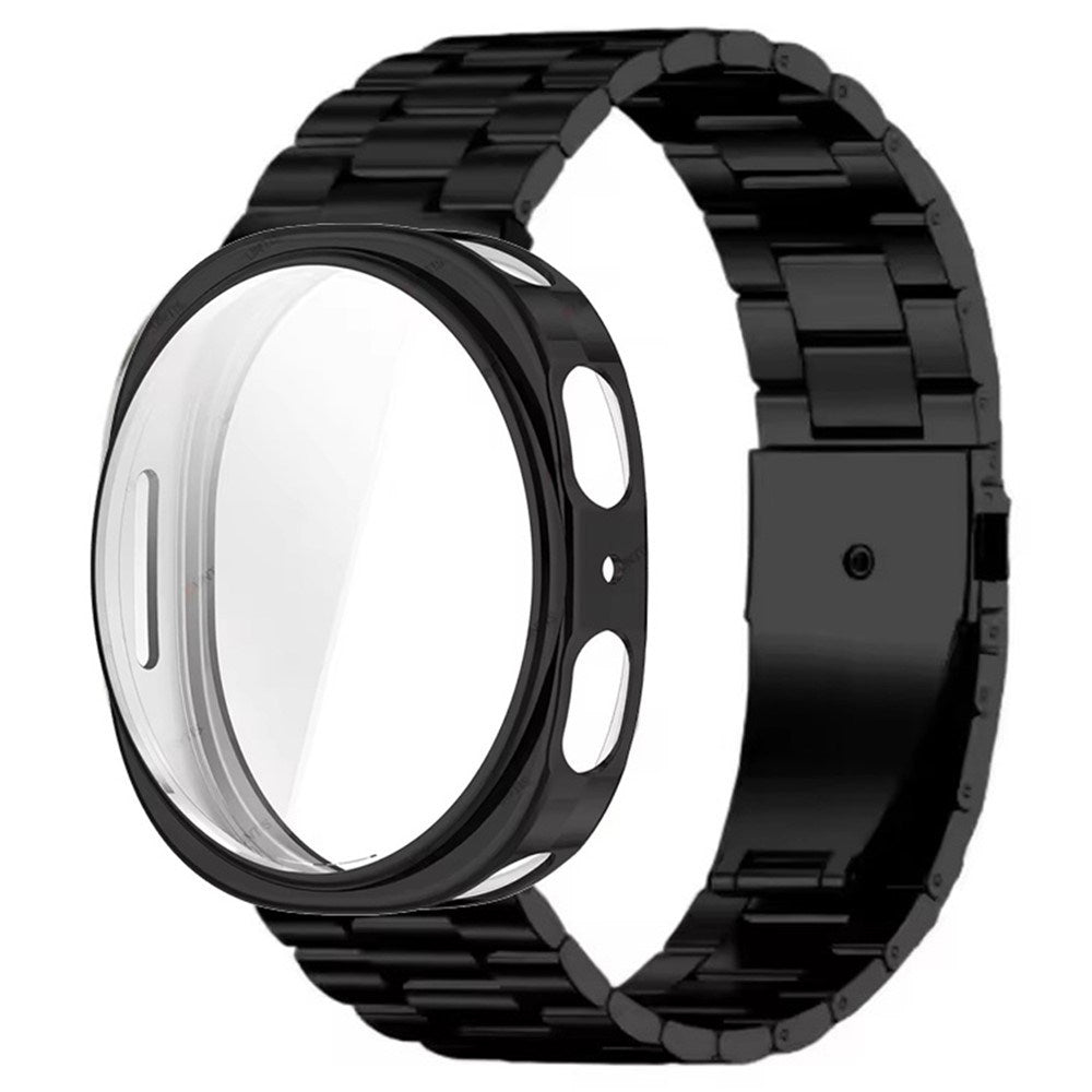 Samsung Galaxy Watch 8 / 9 (40mm) EIDERWOOD Rustfri Stål Urrem m. Plast Cover - Sort