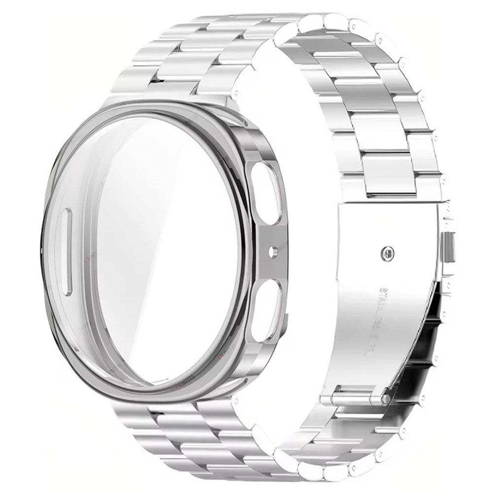 Samsung Galaxy Watch 8 / 9 (40mm) EIDERWOOD Rustfri Stål Urrem m. Plast Cover - Sølv