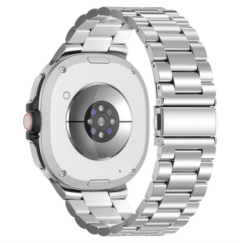 Samsung Galaxy Watch 8 / 9 (40mm) EIDERWOOD Rustfri Stål Urrem m. Plast Cover - Sølv