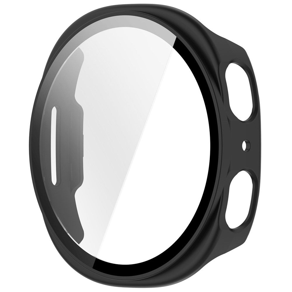 Samsung Galaxy Watch 8 / 9 (40mm) EIDERWOOD Rustfri Stål Urrem m. Plast Cover & Beskyttelsesglas - Sort
