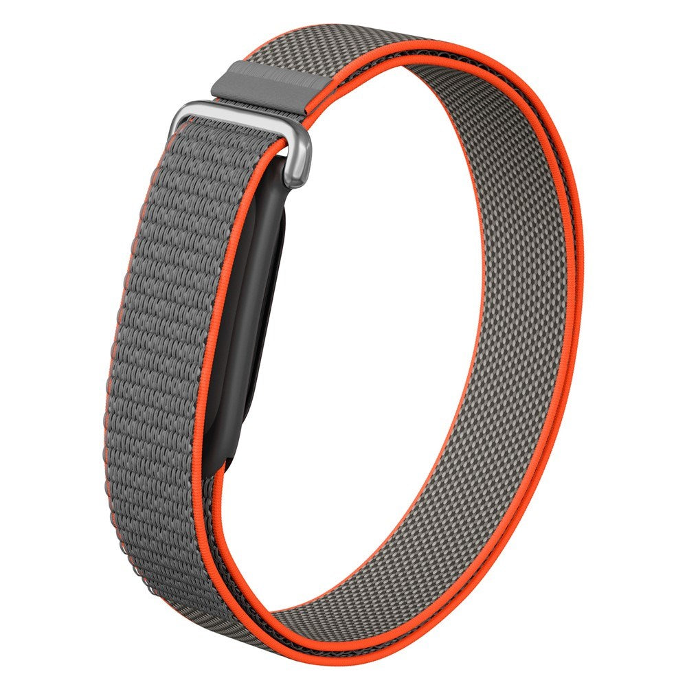 Google Fitbit Air EIDERWOOD Nylon Løbearmbånd - Grå / Orange