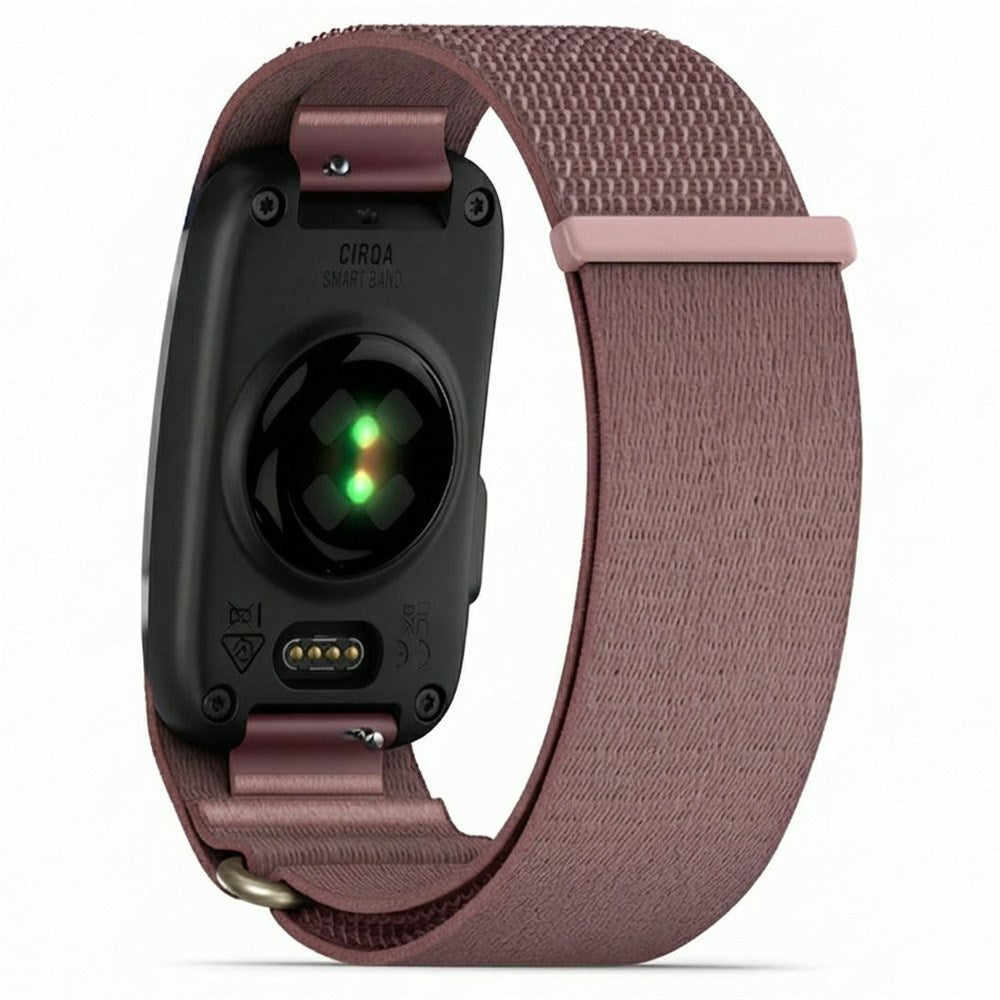 Garmin CIRQA Smart Band EIDERWOOD Nylon Rem - Str. S-M - Dyb Lyserød