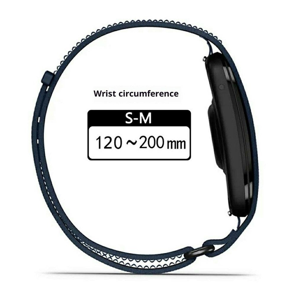 Garmin CIRQA Smart Band EIDERWOOD Nylon Rem - Str. S-M - Blå