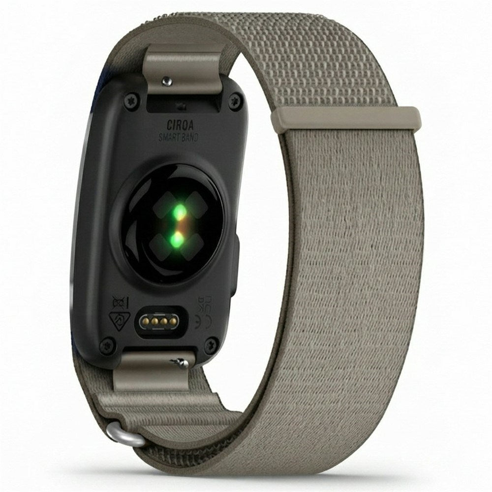 Garmin CIRQA Smart Band EIDERWOOD Nylon Rem - Str. S-M - Grå