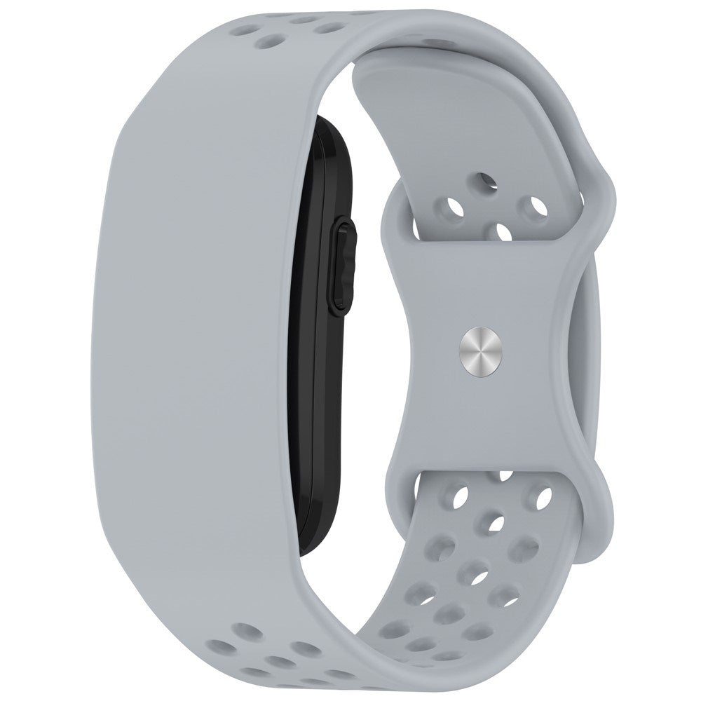 Garmin CIRQA Smart Band EIDERWOOD Silikone Rem m. Ventilationshuller - Lysegrå