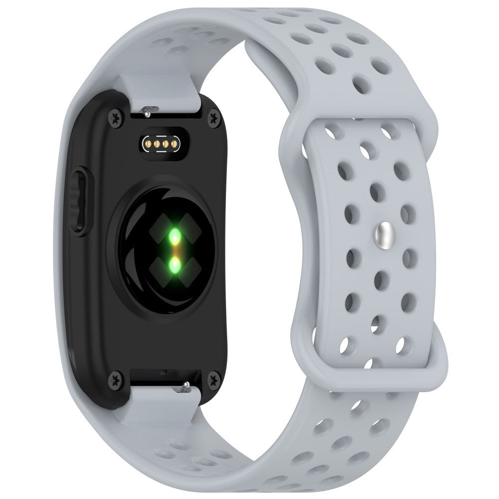 Garmin CIRQA Smart Band EIDERWOOD Silikone Rem m. Ventilationshuller - Lysegrå