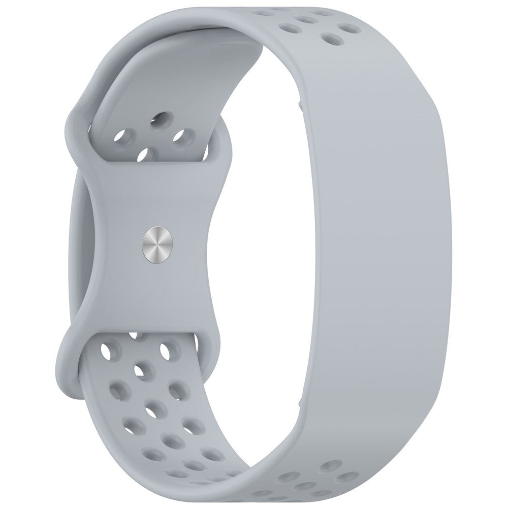 Garmin CIRQA Smart Band EIDERWOOD Silikone Rem m. Ventilationshuller - Lysegrå