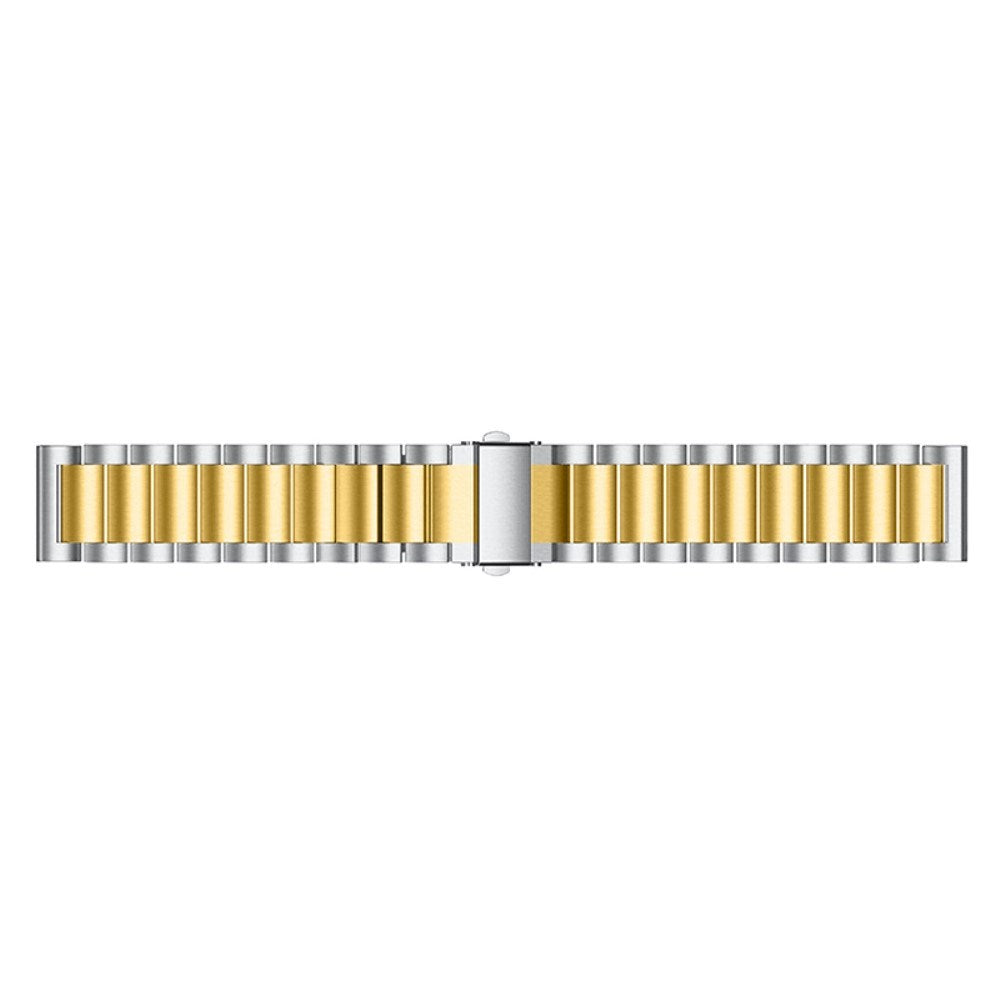 Universal Smartwatch (20mm) Rustfri Stål Rem - Sølv / Guld