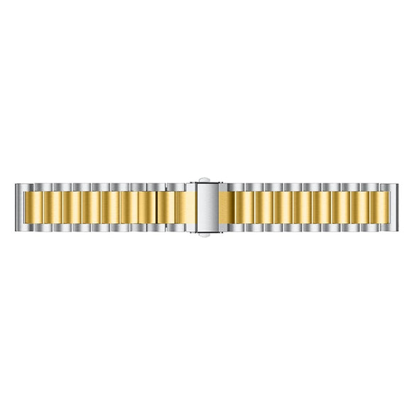 Universal Smartwatch (20mm) Rustfri Stål Rem - Sølv / Guld