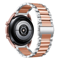 Universal Smartwatch (20mm) Rustfri Stål Rem - Sølv / Rose Gold