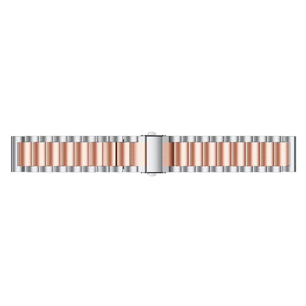 Universal Smartwatch (20mm) Rustfri Stål Rem - Sølv / Rose Gold