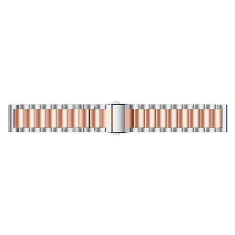 Universal Smartwatch (20mm) Rustfri Stål Rem - Sølv / Rose Gold