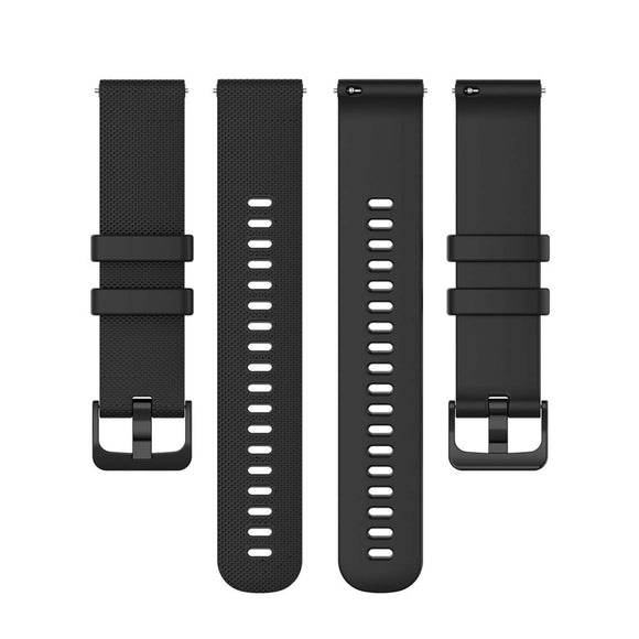 Universal Smartwatch Silikone Rem (20mm) - Sort