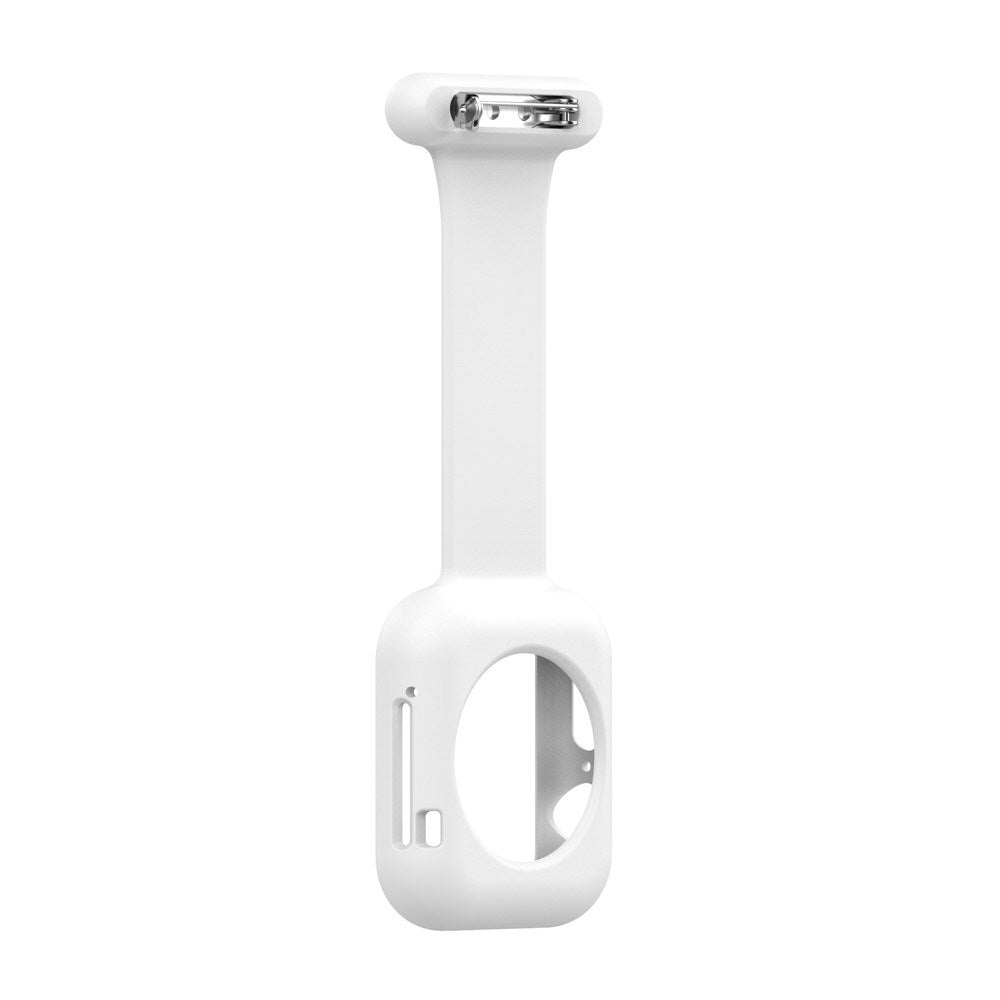 Apple Watch (38/40/SE/41/42mm) Sygepleje Silikone Urrem - Hvid