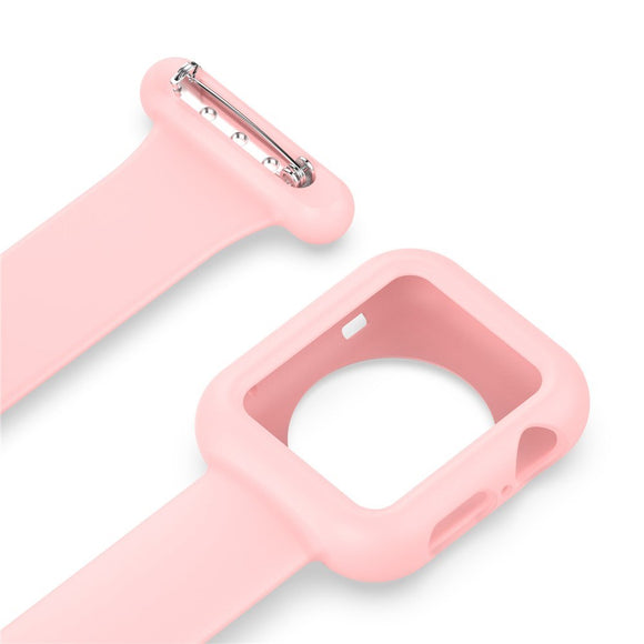 Apple Watch (38/40/SE/41/42mm) Sygepleje Silikone Urrem - Pink