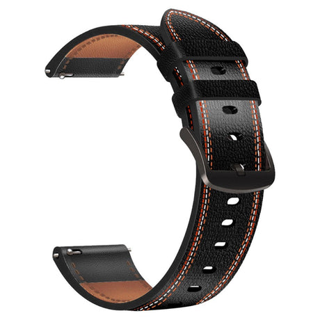Smartwatch Imiteret Læder Rem (22mm) - Sort