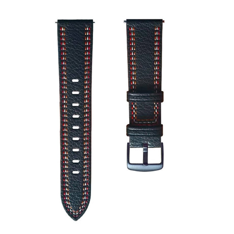 Smartwatch Imiteret Læder Rem (22mm) - Sort