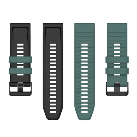 Universal 22mm Riflet Silikone Rem m. Værktøj - Grøn / Sort