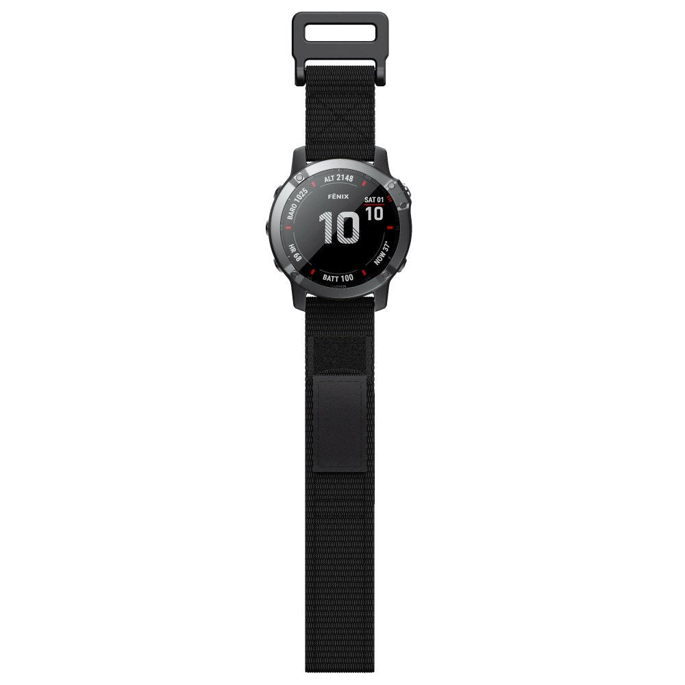 Universal Garmin 26mm Nylon Rem m. Værktøj - Sort