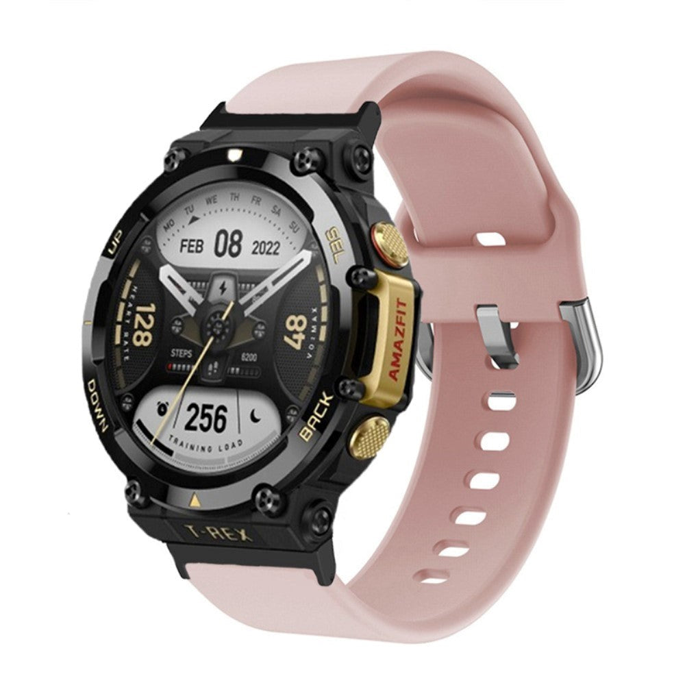 Huami Amazfit T-Rex 2 Silikone Rem - Lyserød